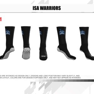 Isa Warriors crew cut grip socks